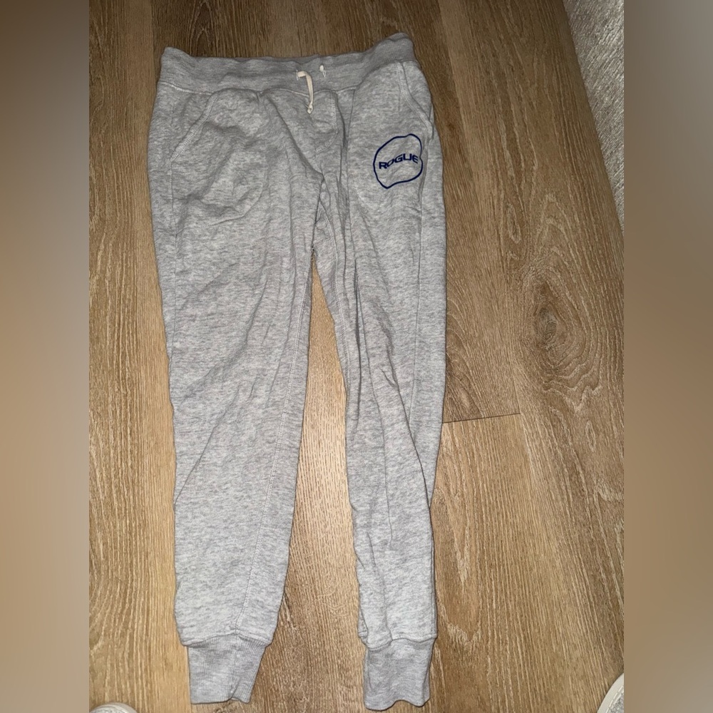 Rogue Gray Track Joggers with Navy Logo